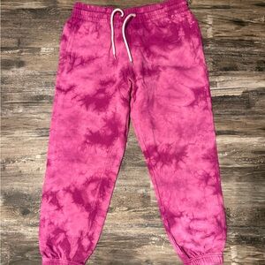 GAP Kids Fuchsia Tie-Dye Joggers